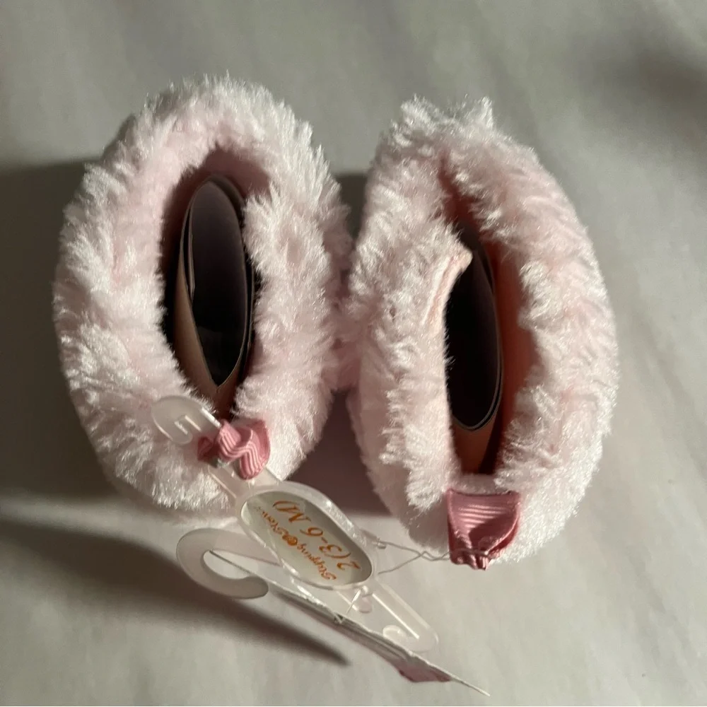NWT‎ Stepping Stones First Step Infant Pink Fashion Boots Size 2( 3-6 Months)